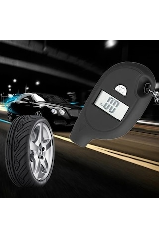 Fastbuy Turcoshop11 1 Adet Lcd Ekranlı Dijital Lastik Basınç Ölçer, Araç Lastiği Hava Basıncı İzleme Aleti Siyah