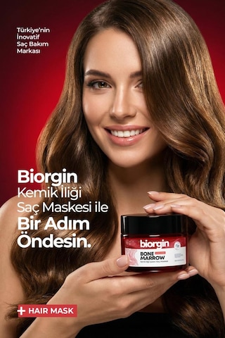 Biorgin Besleyici Onarıcı Dökülme Karşıtı Kemik İlikli Saç Maskesi 250 Ml
