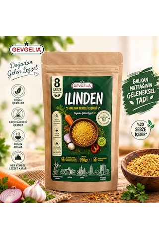 Gevgelıa Ilınden Balkan Sebze Çeşnisi 250 Gram %20 Hediyeli