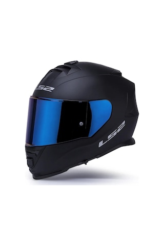 Ls2 Storm 2 Gökkuşağı Vizörlü Motosiklet Kaskı Mat Siyah