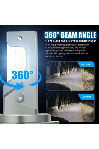 Maoyaya 2pack H7 Led Far光灯泡, 70w 14500 Lümen 6000k, 1 Çift, 70w Led Faro Lümen 1 Pair