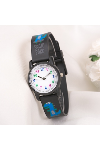 Şık Sevimli Dinazor Tasarımlı Çocuk Kol Saati 6-13 Yaş