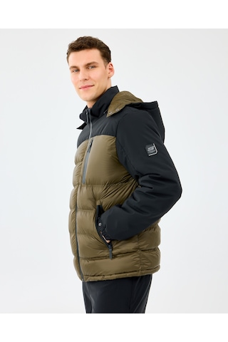 Skechers M Padded Jacket Erkek Siyah Mont S242033-3817 Siyah