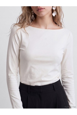 Lcw Vision Ekru Kayık Yaka Kadın Body