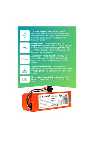 Xiaomi Mop 2 Pro Batarya Mjst1shw Ultra Yüksek Kapasite 6400mah