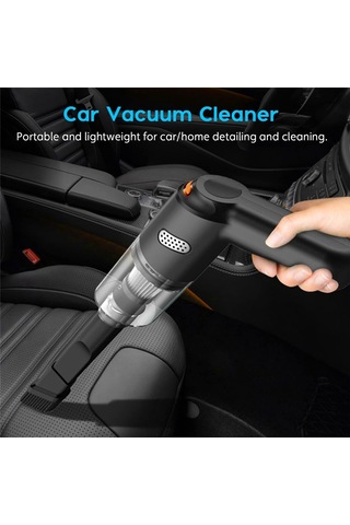 Amigaelegant Araba El Tipi Vakum 10000pa Emiş, Kablosuz Vakum Temizleyici