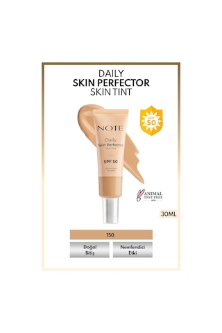 Note Cosmetique Daily Skin Perfector Skin Tint SPF 50 Ton Eşitleyici Doğal Bitişli Renkli Nemlendirici - 150
