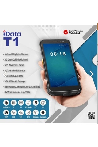 Idata El Terminal Android 5.5" T1 Lite Restaurant Ve Otel Uygulamalarına Özel Pda