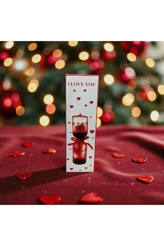 Aşk Ölçer Romantik Kalpli Dekoratif Cam Obje