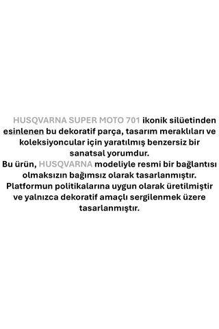 3d Baskı Süpermoto Motosiklet Masa Dekoru 20cm Modern El Yapımı