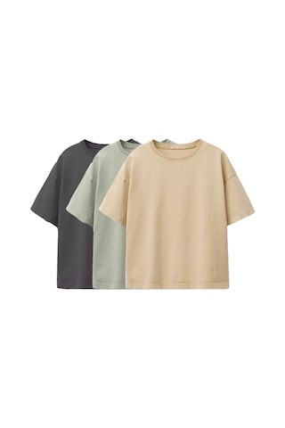 Zuzunga Unisex Basic Kısa Kollu Çocuk T-shirt Beyaz