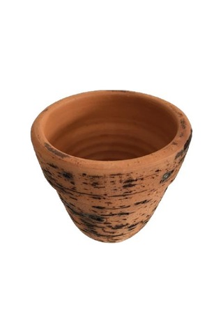 Antik Görünümlü Eskitme Toprak Saksı 12 Cm X 12 Cm 54076024