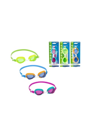 Bestway 21002 Çocuk Yüzücü Deniz Ve Havuz Gözlüğü - 3 Yaş Ve Üzeri- 24'li Paket Çok Renkli