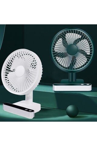 F702 Otomatik Sarılma Led Ekran Fan Yeşili Ussyf0 Yeşil Yok Masaüstü Buharsız 5 Kollu 4 W 1.000 Adetten Az