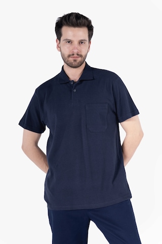 Yıldırımlar Polo Yaka T-shirt %100 Pamuk Cepli Lacivert