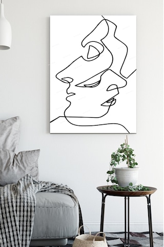 Yüzler ve Suretler Dekoratif Kanvas Tablo 50 x 70