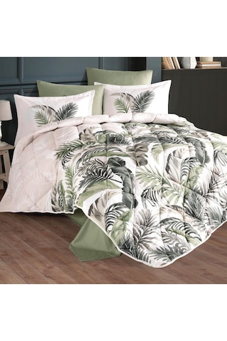 Clasy Ranforce Uyku Seti Çift Kişilik Hena V2 Yeşil