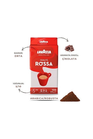 Lavazza Qualita Rossa Öğütülmüş Filtre Kahve 4 x 250 G
