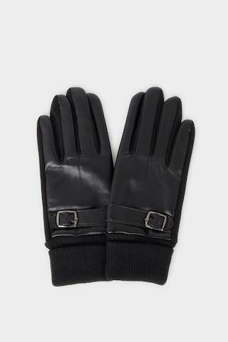 Defacto Kadın Suni Deri Eldiven F3187ax25wnbk26 Siyah