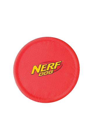 Nerf Dog Naylon Flyer Köpek Oyuncağı, Frizbi, 23 Cm Çap, Orta/büyük Irklar, İki Paket, Turuncu Ve Kırmızı