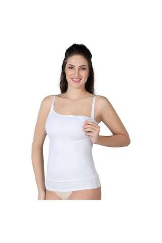 L'ombre Beyaz Mı Emay 1402 Modal Cotton Emzirme Atlet Korse