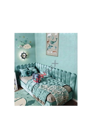 Winflex Yatak Başlık ,duvar Ve Oda Dekorasyon Panel 10adet- 15x100cm Su Yeşil 100 x 150 CM