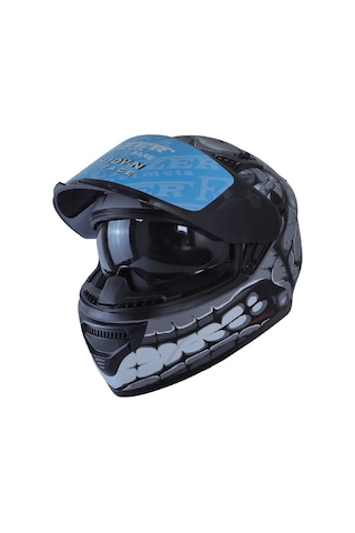 Fazer Ece 22.R06 Double Vizörlü Full Face Motorsiklet Kaskı Fantastic Çok Renkli