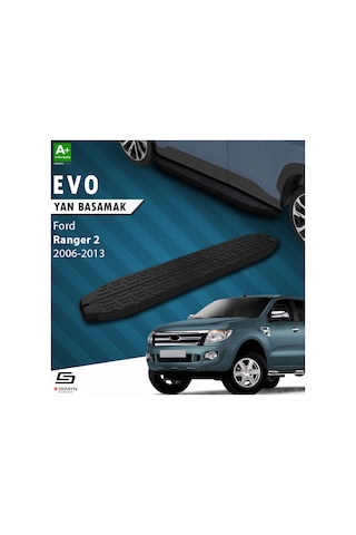 S-dizayn Ford Ranger 2 Evo Siyah Yan Basamak 193 Cm 2006-2013