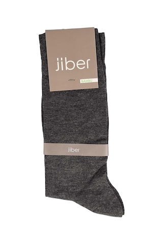 Jiber Erkek Bambu Likralı Uzun Çorap 5500 - 6 Adet Antrasit