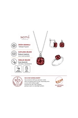 Servi 925 Ayar Gümüş Pomelita Set-83