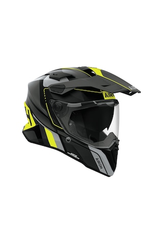 Airoh Commander 2 Skıp Sarı Mat Motosiklet Kaskı Siyah - Sarı