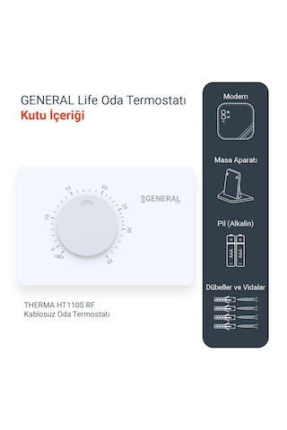 Therma Ht110s Rf Kablosuz Oda Termostatı - Beyaz