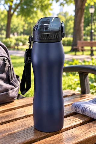 750 Ml Çelik Matara Mat Lacivert