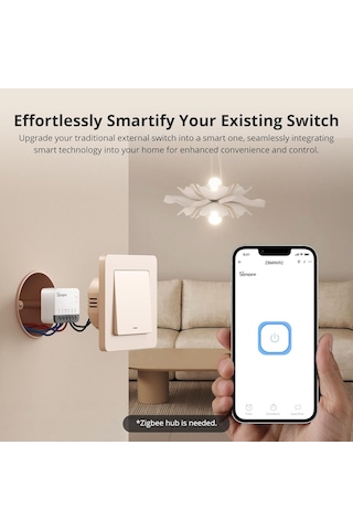 Sonoff Zigbee Mini Akıllı Anahtar, Işık Anahtarı, 2 Yollu Kontrol, Alexa, Google Home Ve Sonoff Hub İle Uyumlu, Zig Diğer