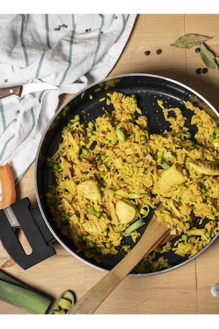 Berndes 445411 B.green induction Kulplu Kapaklı Derin Tava 28 CM