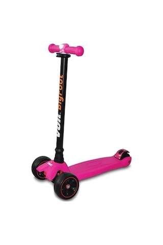 Voit 218C Işıklı Geniş 3 Teker Scooter-Fuşya