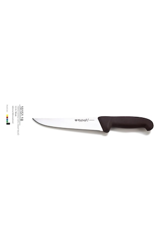 Fibrox Kaymaz Saplı Kasap Bıçağı 18 Cm No.3 Hulusi - Drita Bıçak 40mm X 180mm X 3mm 10151.18 Kırmızı Renk