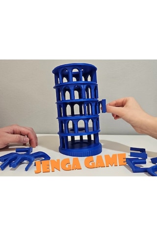 Pisa Jenga Oyunu Eğimli Kulesi