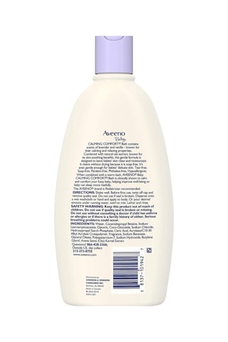 Aveeno Baby Lavender Vanilla Bebek Banyo Bakım Şampuanı 532 ML
