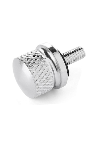 Yaozixa Harley Davidson 1996-2016 Modelleri İçin 1/4inc-20 Dişli, Alüminyum Kaplama, Araçsız Kurulum Arka Koltuk Somunu Gümüş