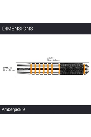 Red Dragon Amberjack 9 % 90 Tungsten Çelik Uçlu Dart Oku