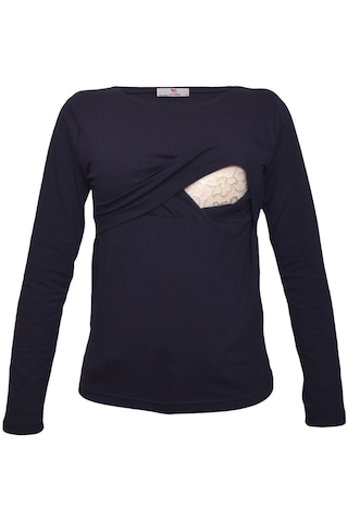 Luvmabelly 2701-2708 Pamuklu Uzun Kollu Lohusa Emzirme T-shirt-lacivert Luvmabelly 2701-2708 Pamuklu Uzun Kollu Lohusa Emzirme T-shirt-lacivert
