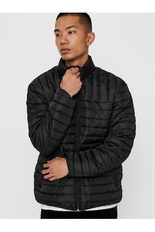 Only & Sons Paul Erkek Siyah Şişme Mont - 22015122 001