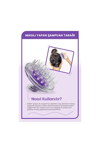 Morfose Saç Bakım Fırçası Saç Derisine Masaj Yapan Şampuan Tarağı Duş Fırçası