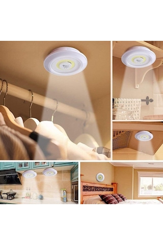 3lü Kumandalı Kabin Led Set Gece Lambası Mutfak Tezgah Altı Dolap İçi Kabin Altı Banyo Aydınlatması