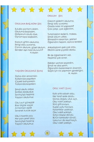 Okul Öncesi Belirli Gün ve Haftalar Şiir Çocuk