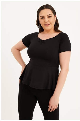 Damla Yaka Tişört (547842893)