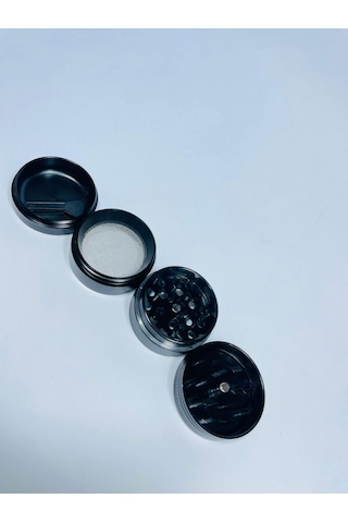 Çelik TutunÖğütücü 4Kademeli Paslanmaz Grinder SiyahRenk//40mm