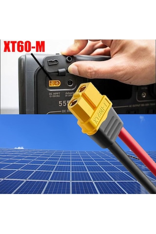 Sunpro  Xt60 - Mc4 Konnektör Güneş Paneli Şarz Kablosu 5 M