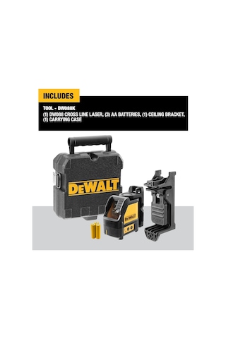 Dw088k/xj Lazer Distomat, 0.3 Mm/m Hizalama, Sarı/siyah